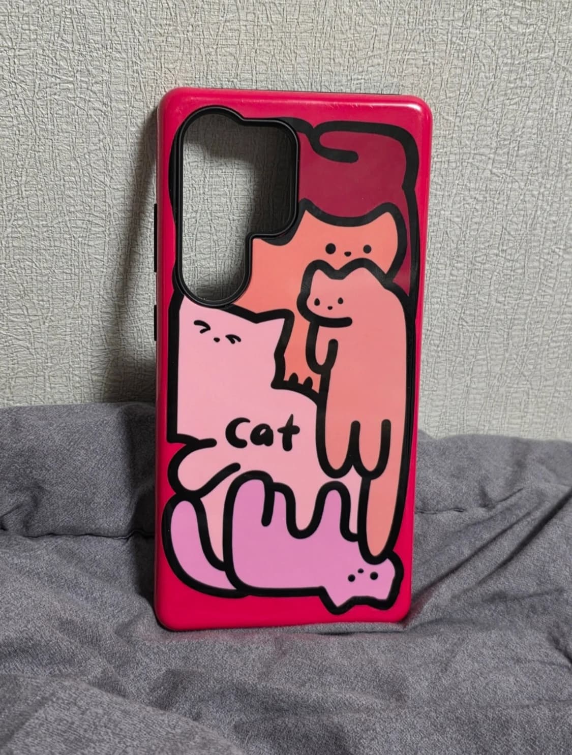 갤럭시 S25 울트라 팝아트 고양이 그림 폰케이스 상품이미지1