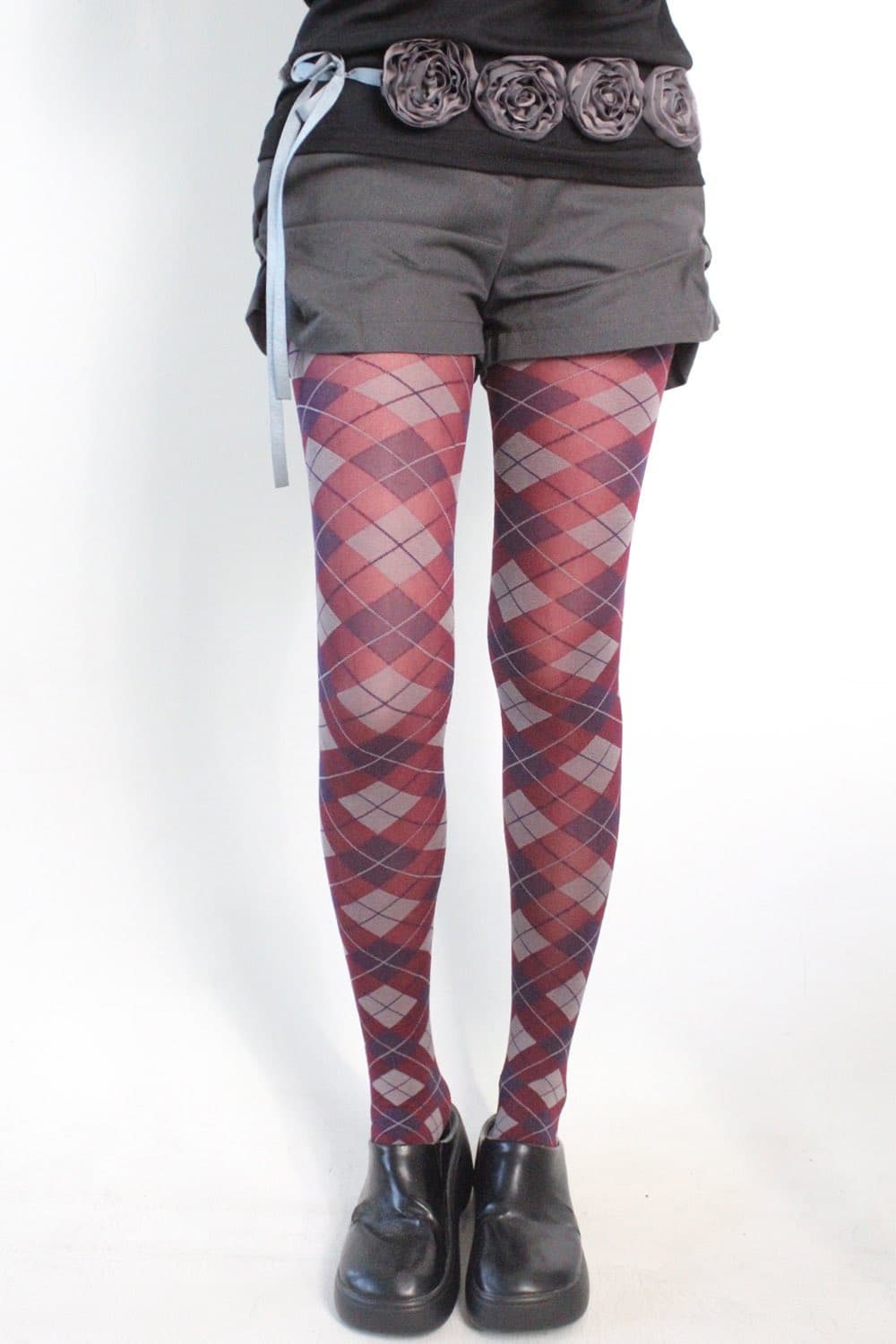 아사 체크 스타킹 상품이미지2