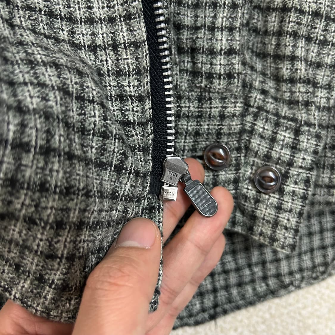 (M) 90'S CHAPMAN ZIP UP 채프먼 체크 집업 상품이미지6