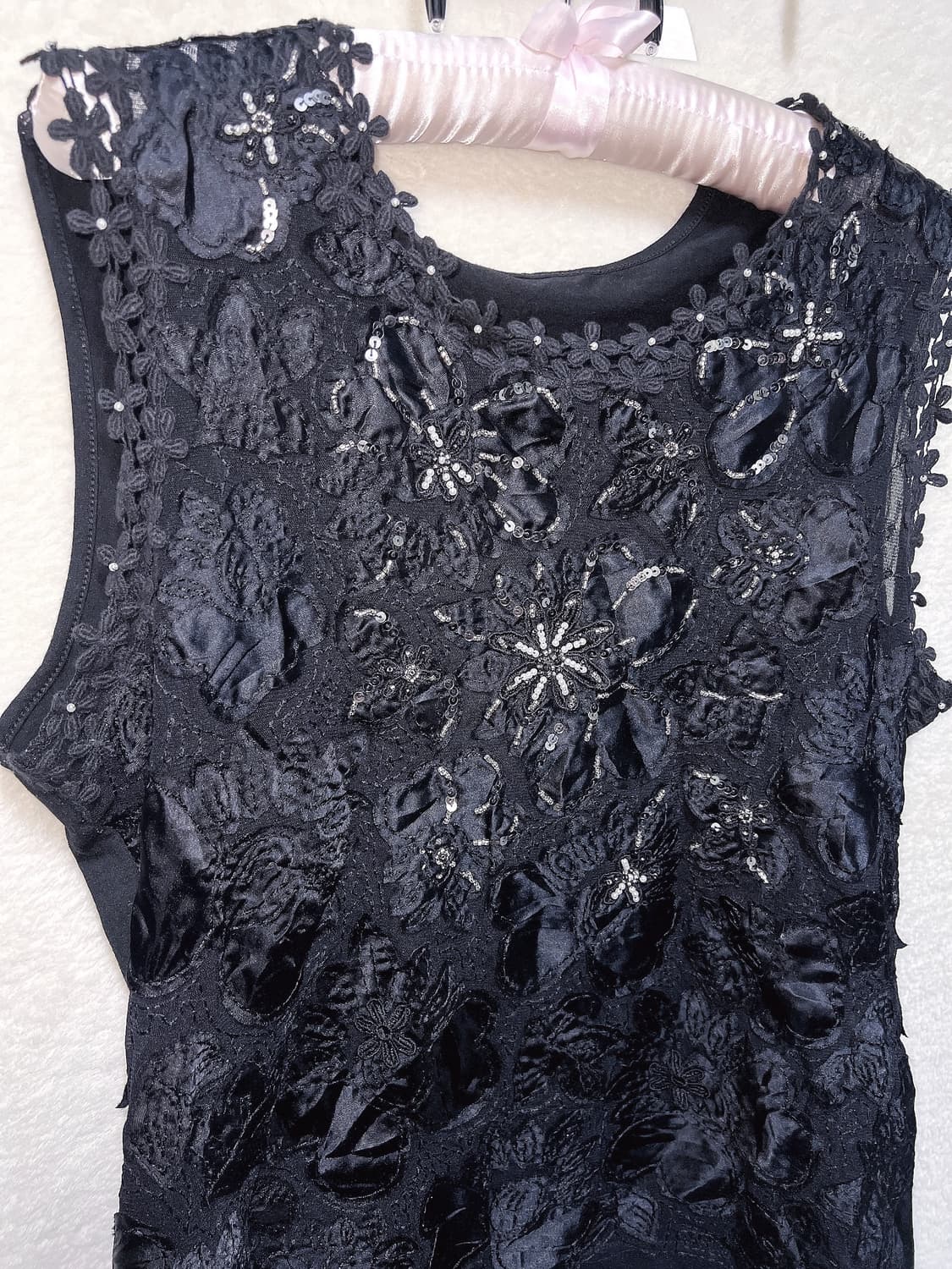 로맨틱고딕 고스 오리엔탈 비즈자수 플라워 시스루 슬리브리스 나시 페어리 상품이미지10