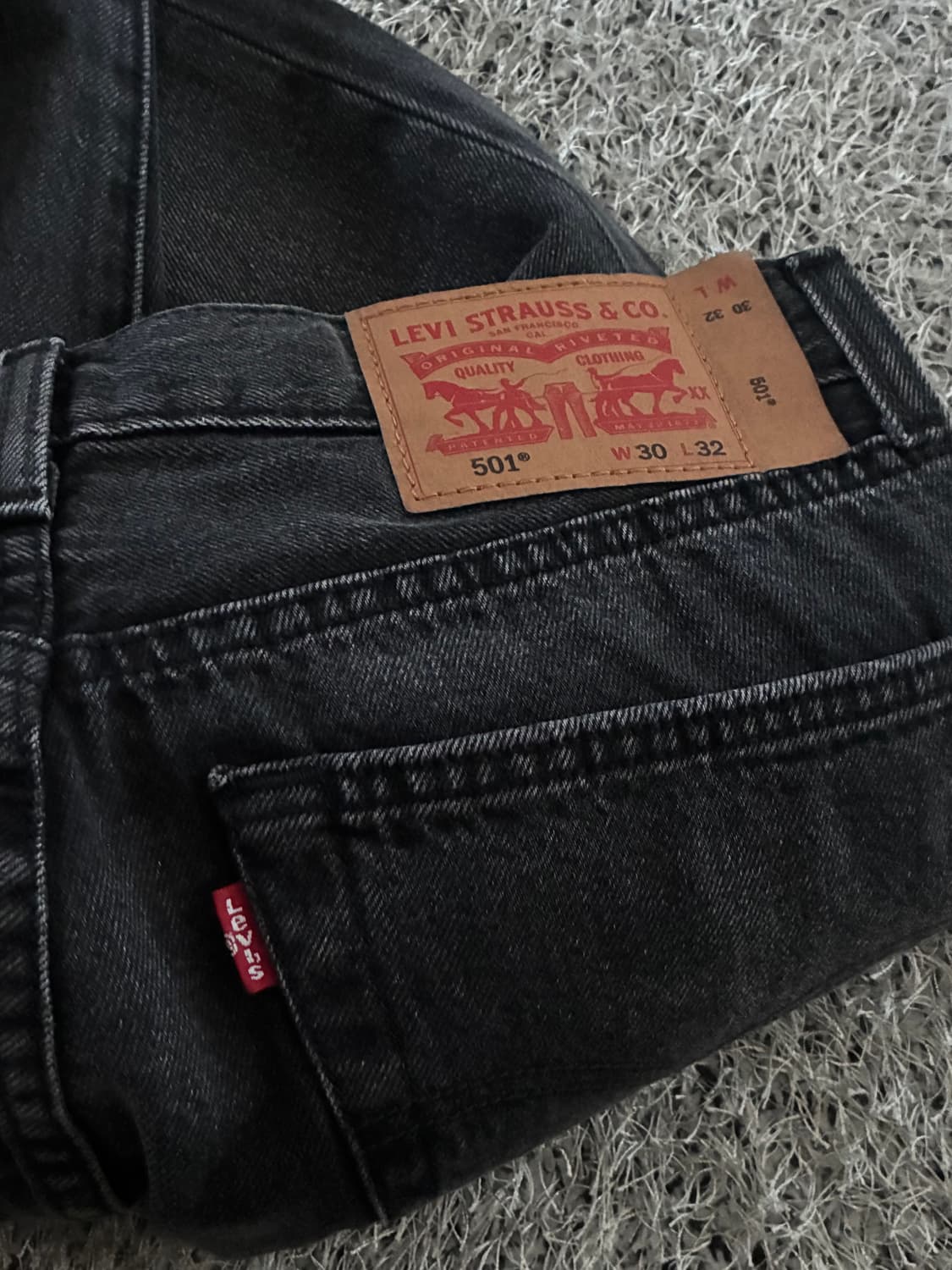 리바이스 501 W30 L32 black 상품이미지2