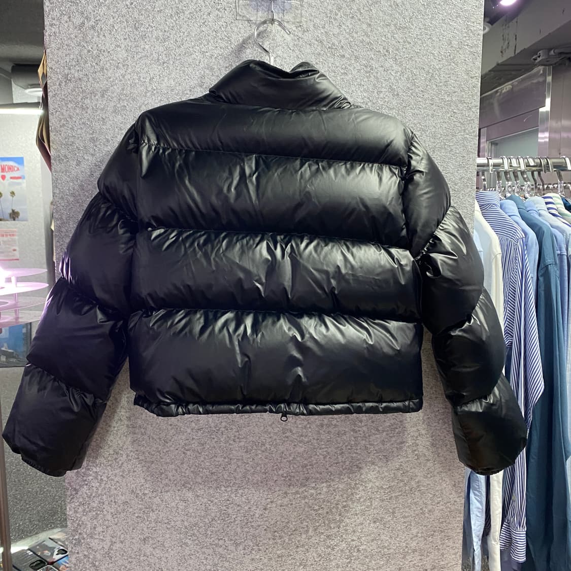 라퍼지스토어 블랙 숏 패딩 B3126 상품이미지3