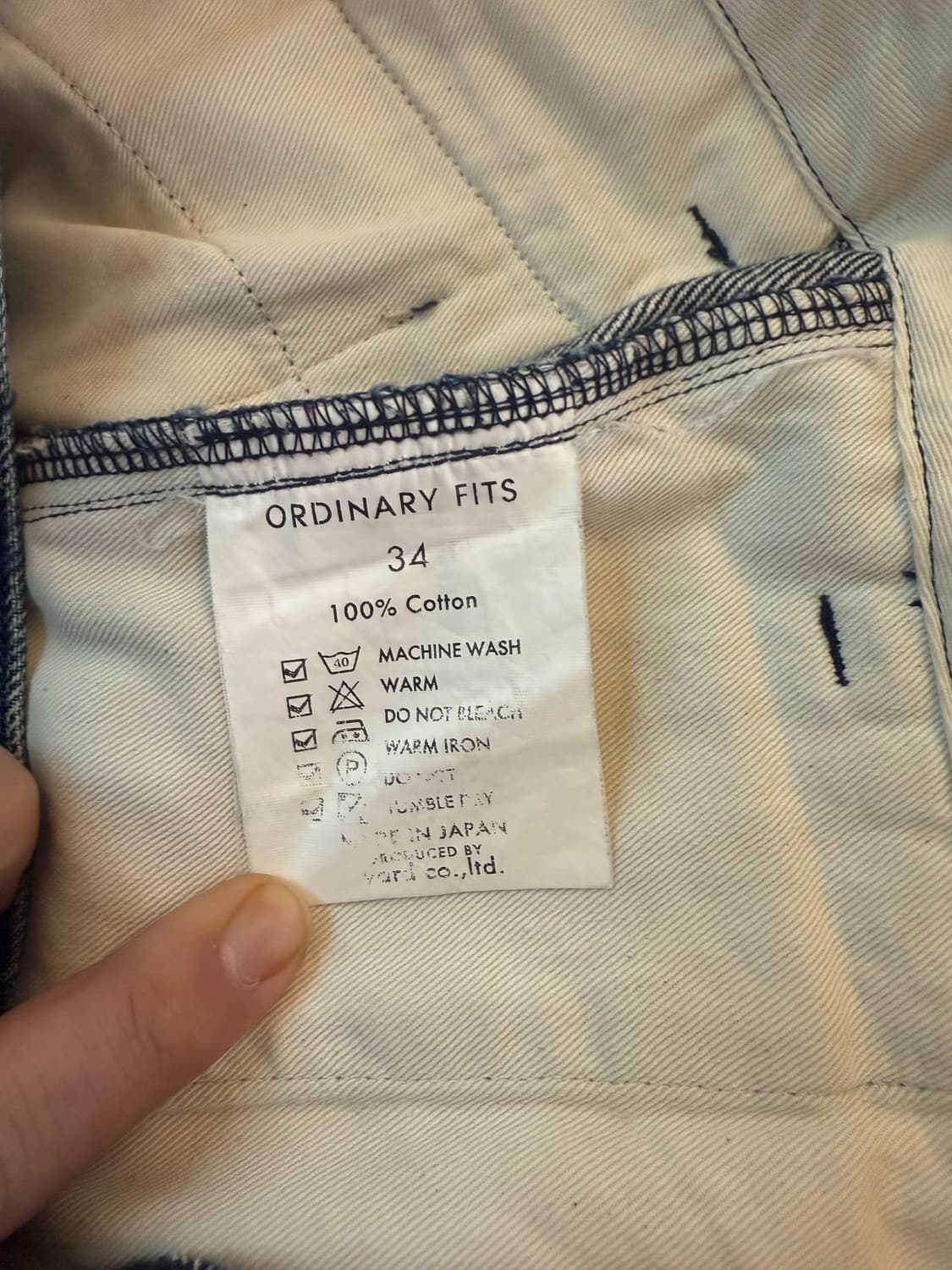 Ordinary Fits 워싱 청바지 34사이즈 상품이미지5