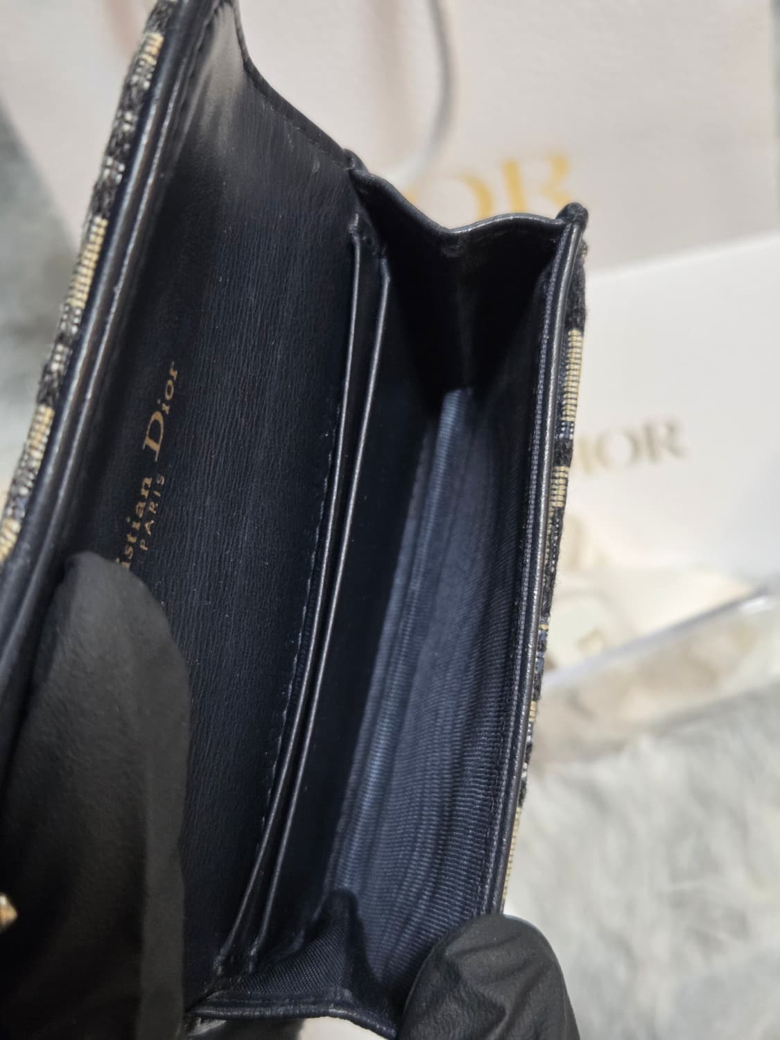 (인보이스 포함) 디올 오블리크 새들 카드지갑 상품이미지6