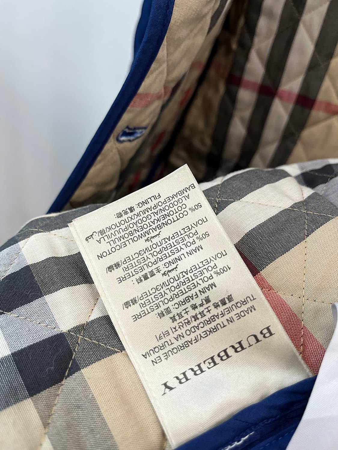 여) 버버리 료얄블루 퀼팅자켓  상품이미지9