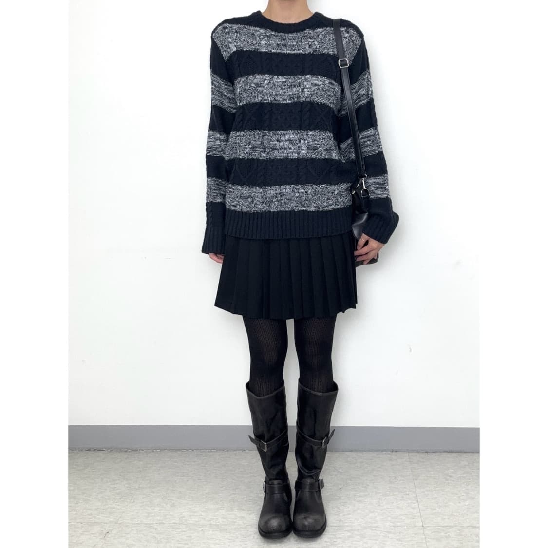 빈티지 네이비 니트 상품이미지2