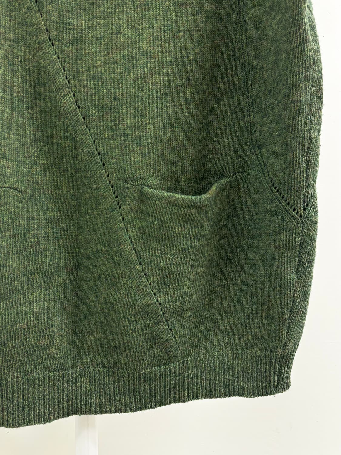 빈티지 카키 울 니트 원피스 상품이미지6