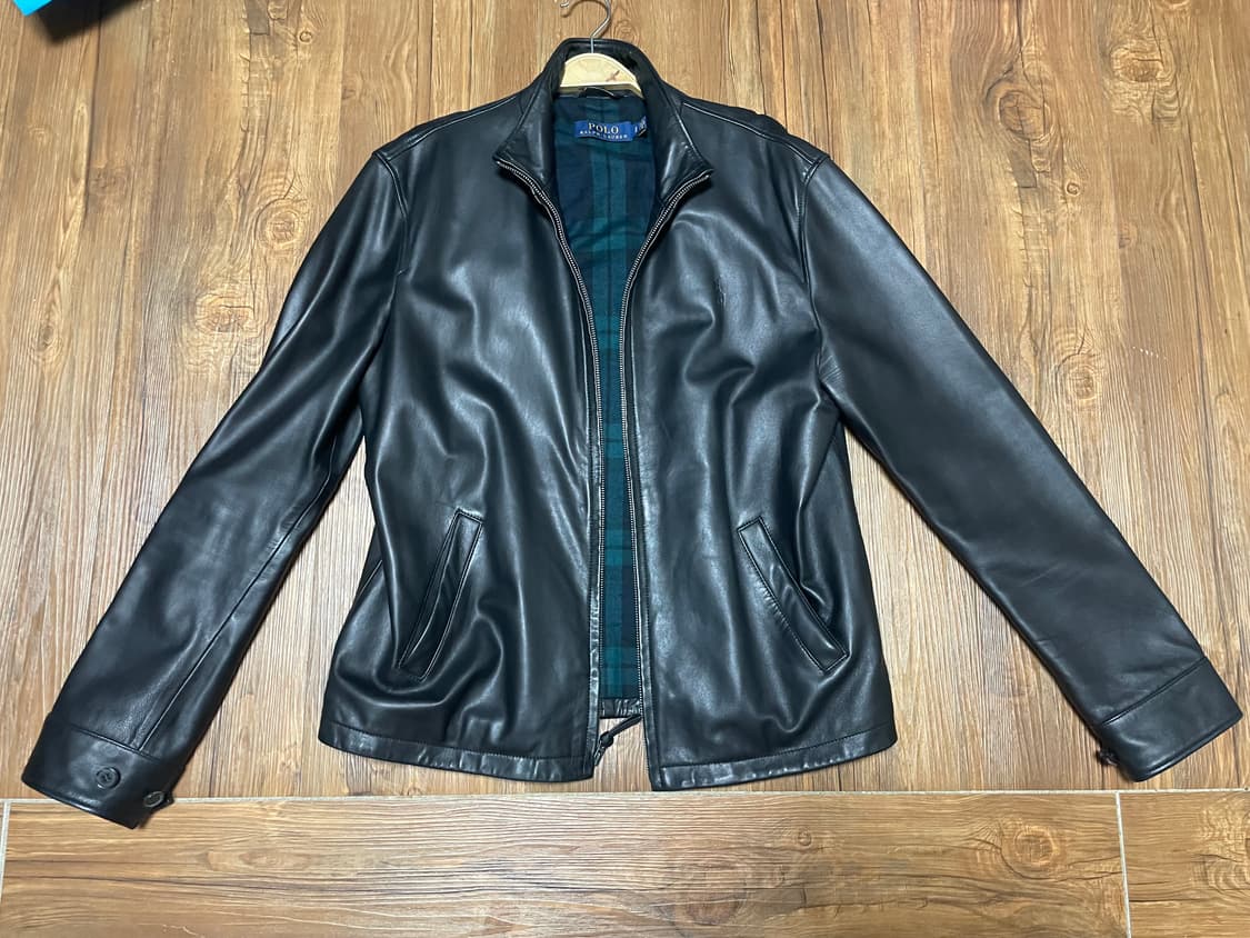 폴로 랄프로렌 양가죽 자켓 싱글 스탠드 카라 s 상품이미지1