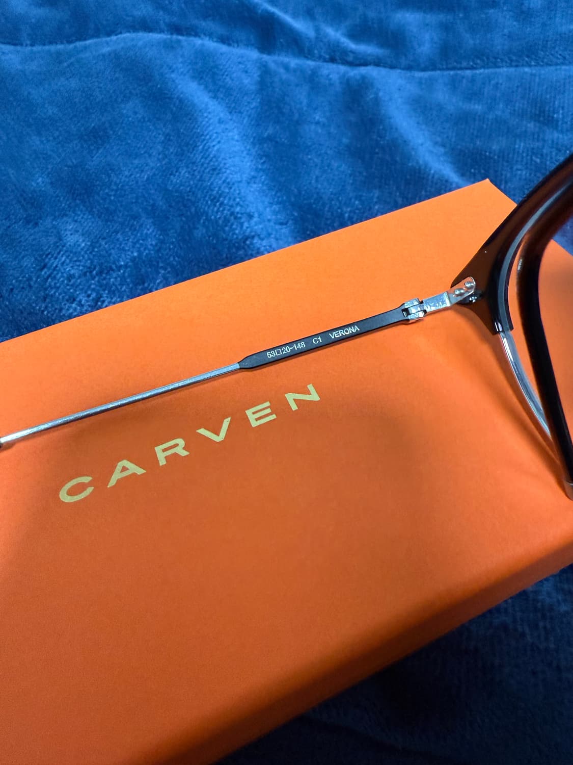 까르뱅 하금테 안경 베로나 CARVEN VERONA C1 블랙 실버 상품이미지3