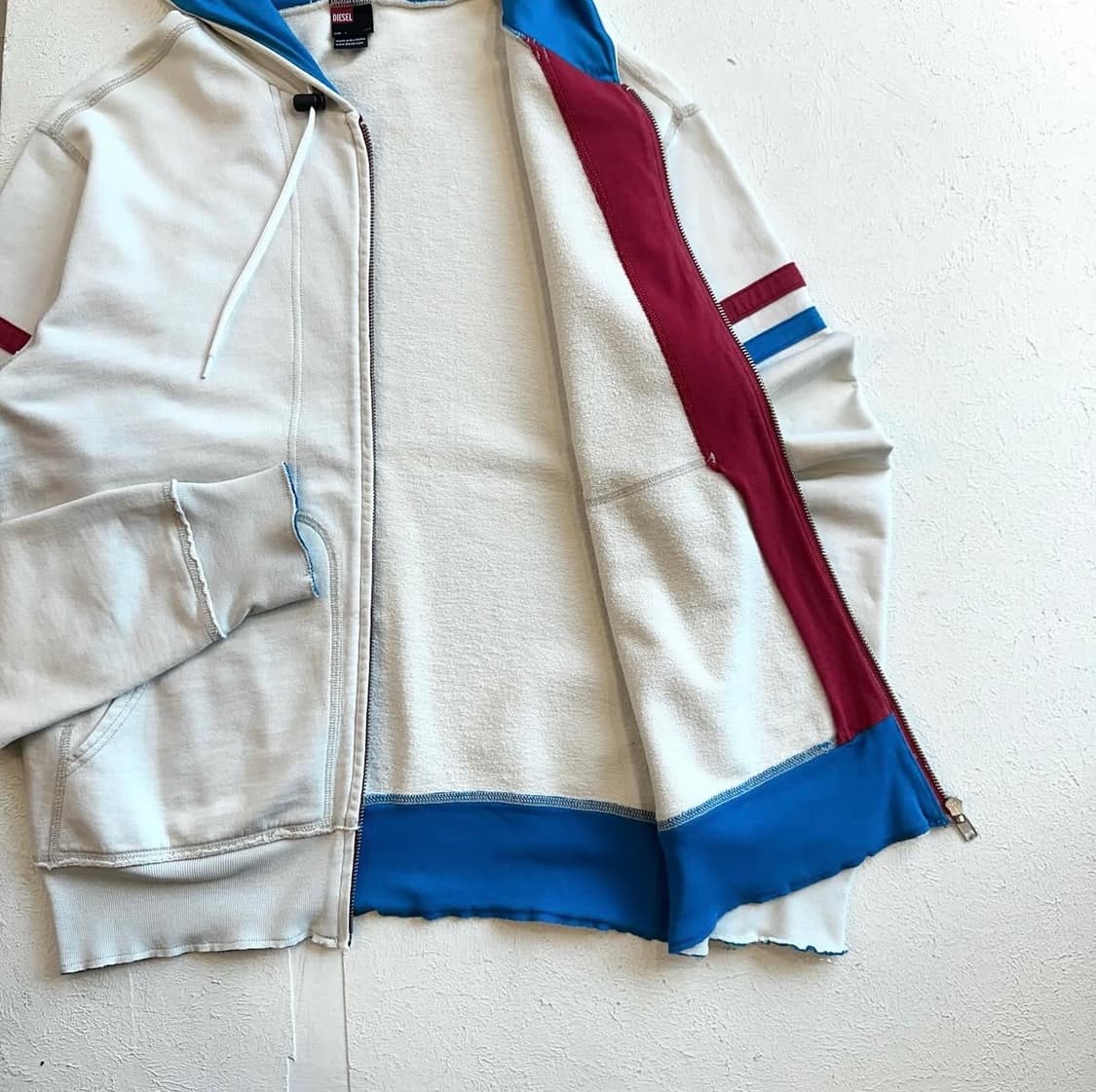 디젤 트랙 프린팅 후드집업 상품이미지4