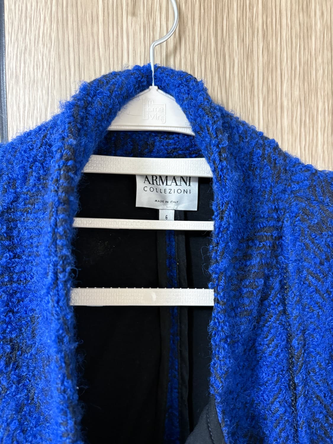 Armani collezioni. Blue wool coat 상품이미지2
