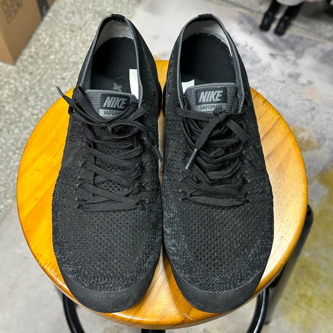 나이키 베이퍼맥스 플라이니트 블랙 다크 그레이 270 상품이미지2