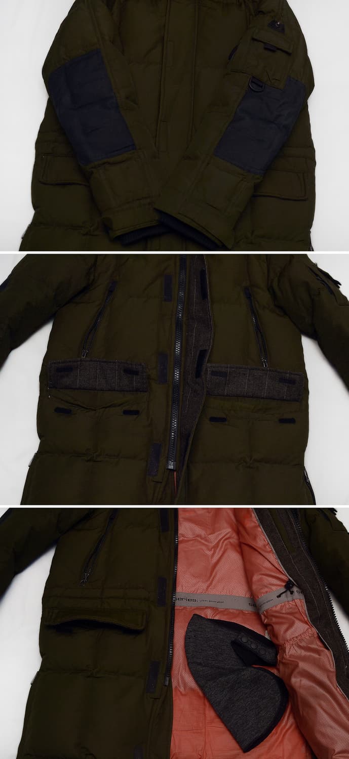 시리즈 (series) 아마록 라쿤퍼 헤비 구스다운 야상 패딩 (100) 상품이미지6