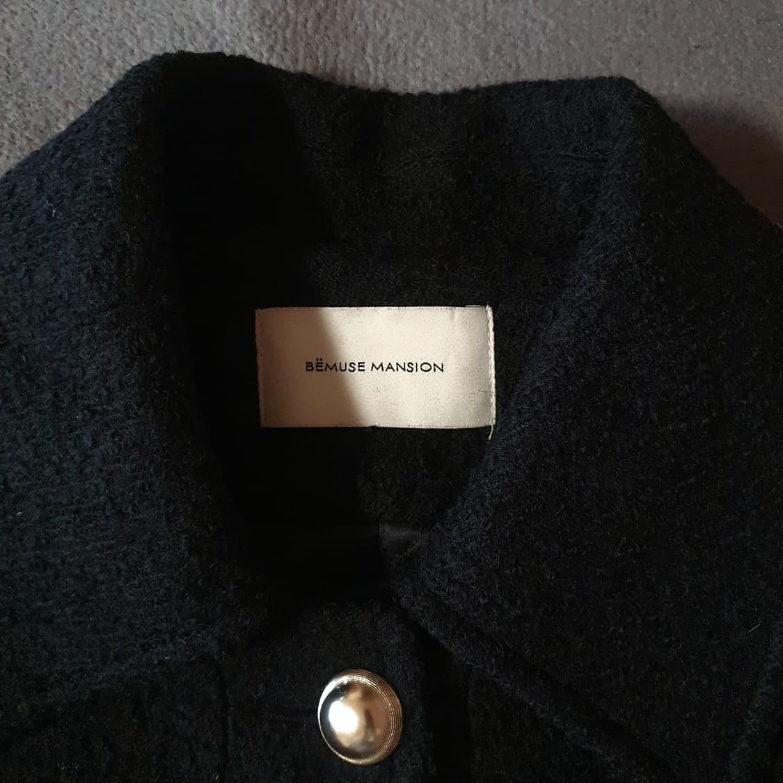 비뮤즈맨션 싱글 브레스티드 트위드 코트 36 상품이미지10