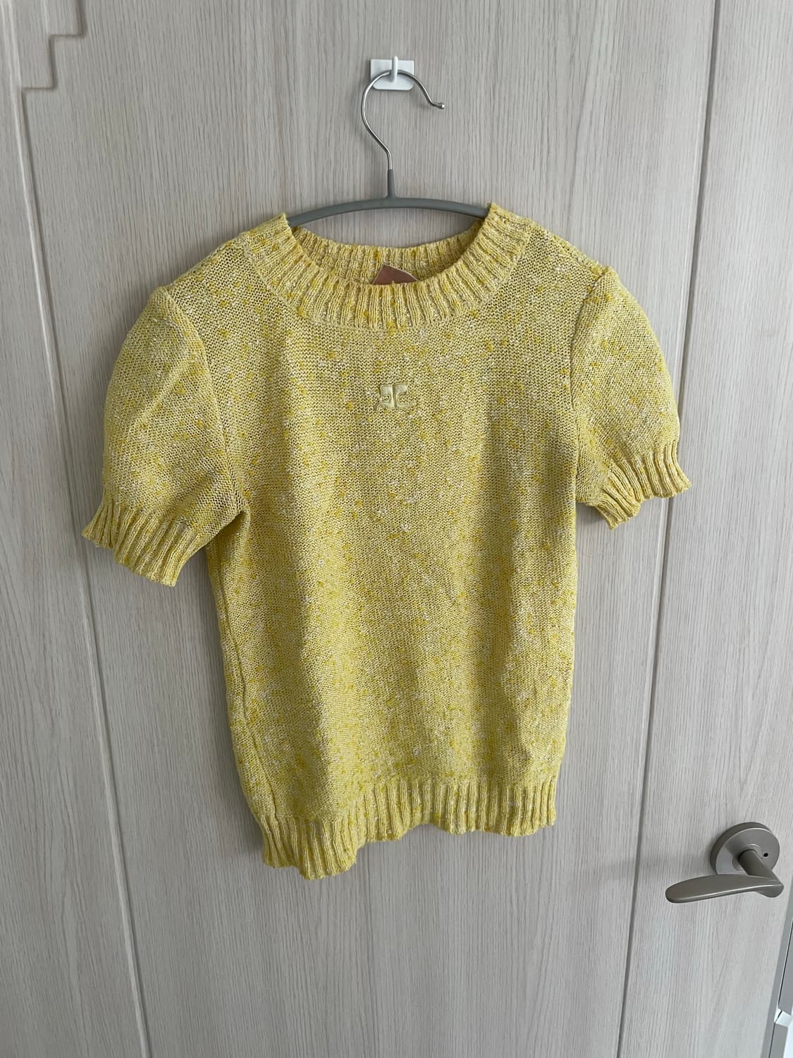 꾸레쥬 반팔 니트 빈티지 상품이미지2