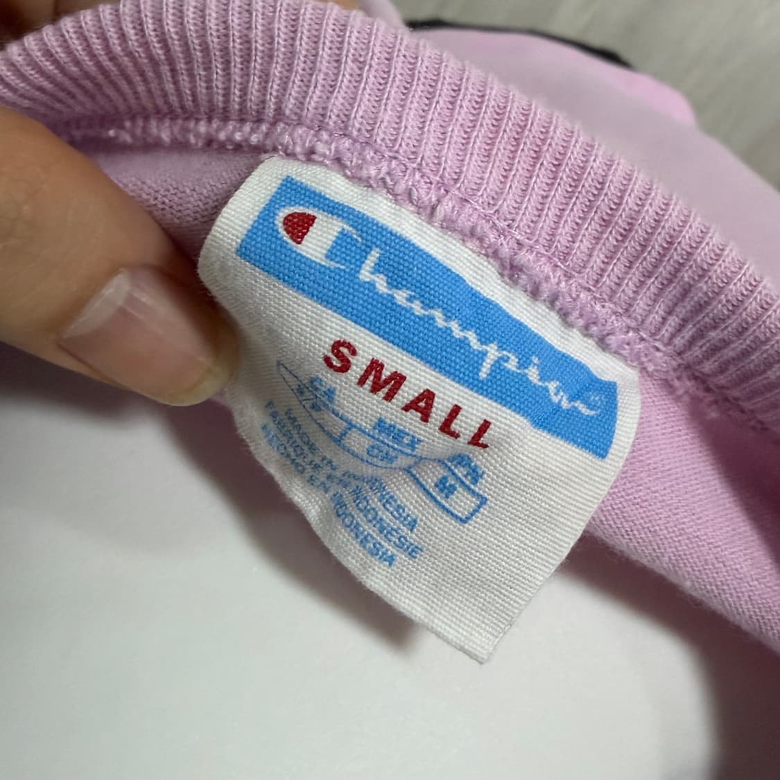 챔피온 핑크 반팔 T 상품이미지3