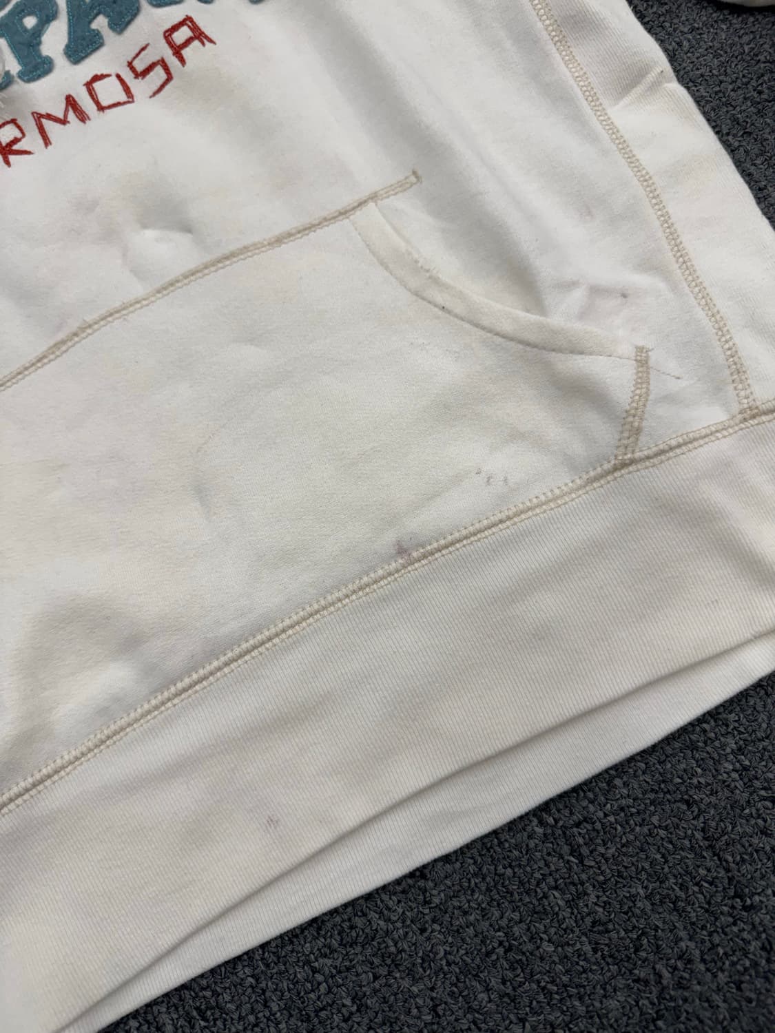 L)홀리스터 빈티지 여성 스티치 포인트 후드티 상품이미지5