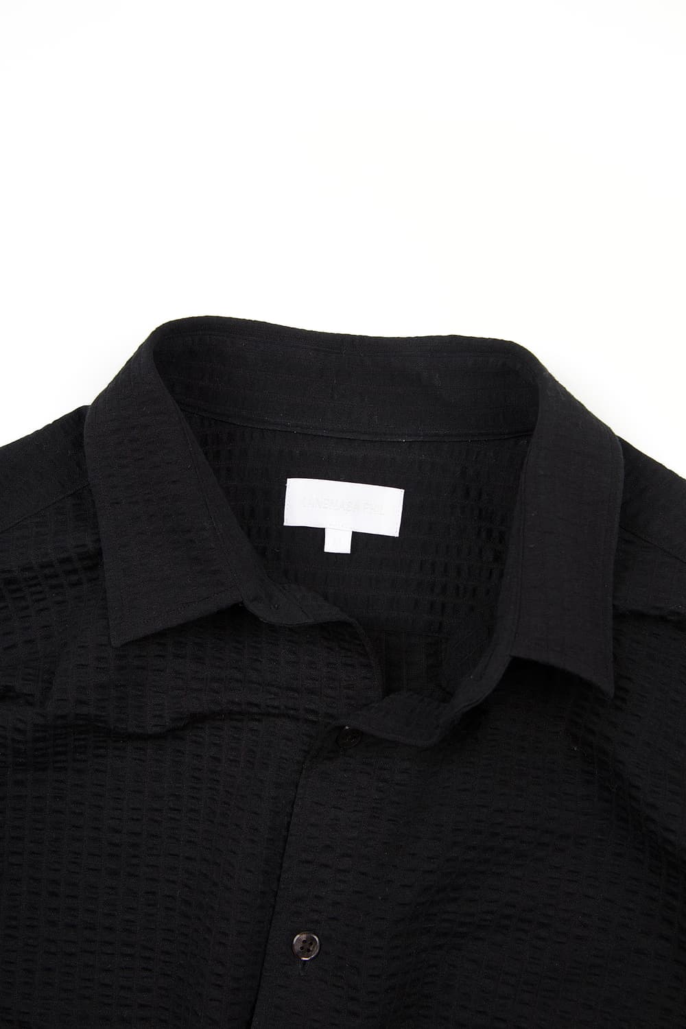 Kanemasa Phil 36g 아트모스피어 L/S 셔츠 블랙 상품이미지3