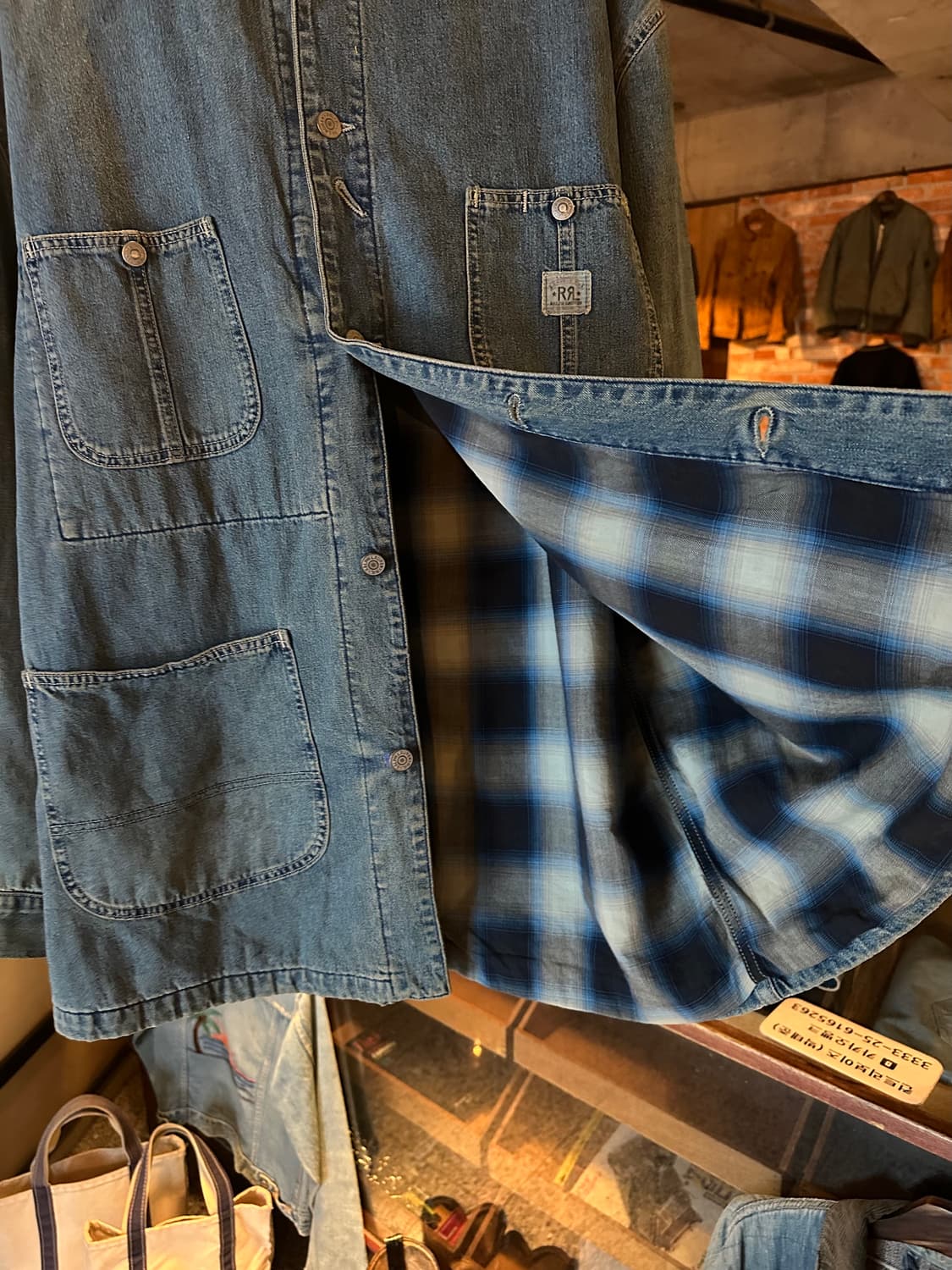  90s USA RRL 빈티지 더블알엘 데님 초어 자켓 상품이미지8