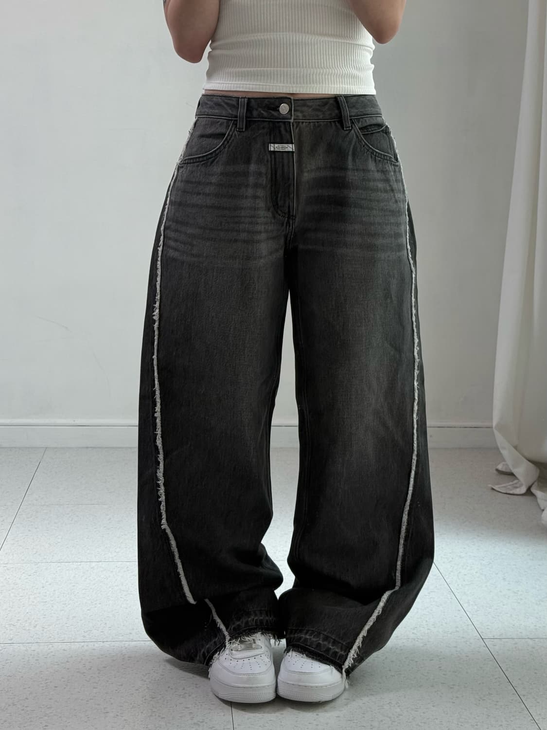 마리떼 흑청 팬츠 상품이미지1