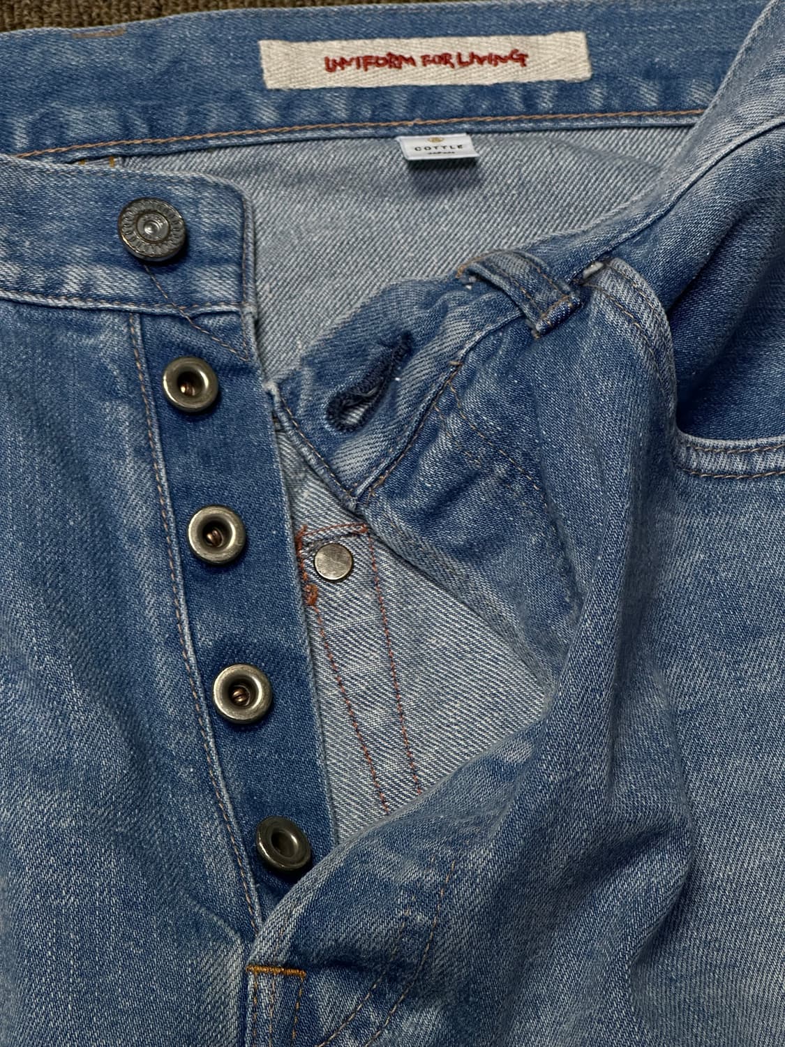 [3]cottle 코틀 Indigo C.T.L Straight 데님 팬츠 상품이미지4