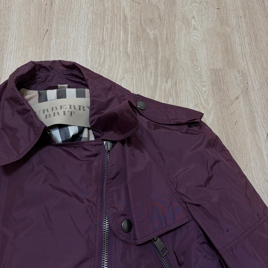 정품 버버리 브릿 여성 노바체크 야상 바람막이 자켓 US10 상품이미지5
