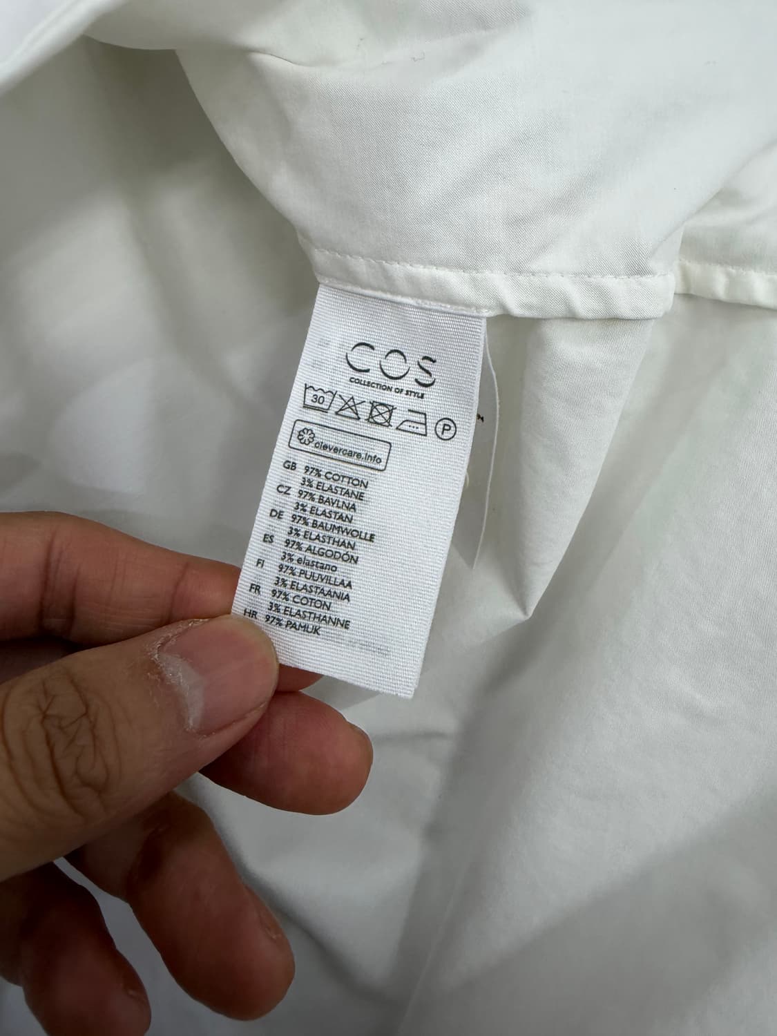 정품) COS 코스 여성 화이트 셔츠 블라우스 32 상품이미지8