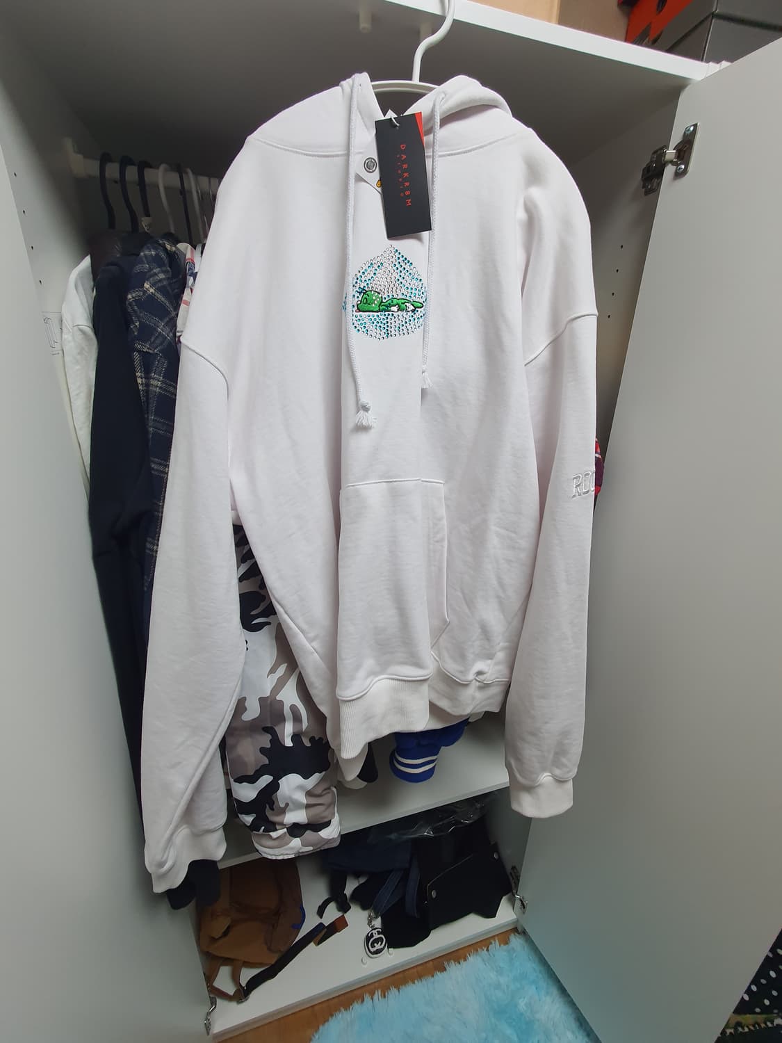 다크룸 스튜디오 둘리 콜라보 후드티 xl 상품이미지1