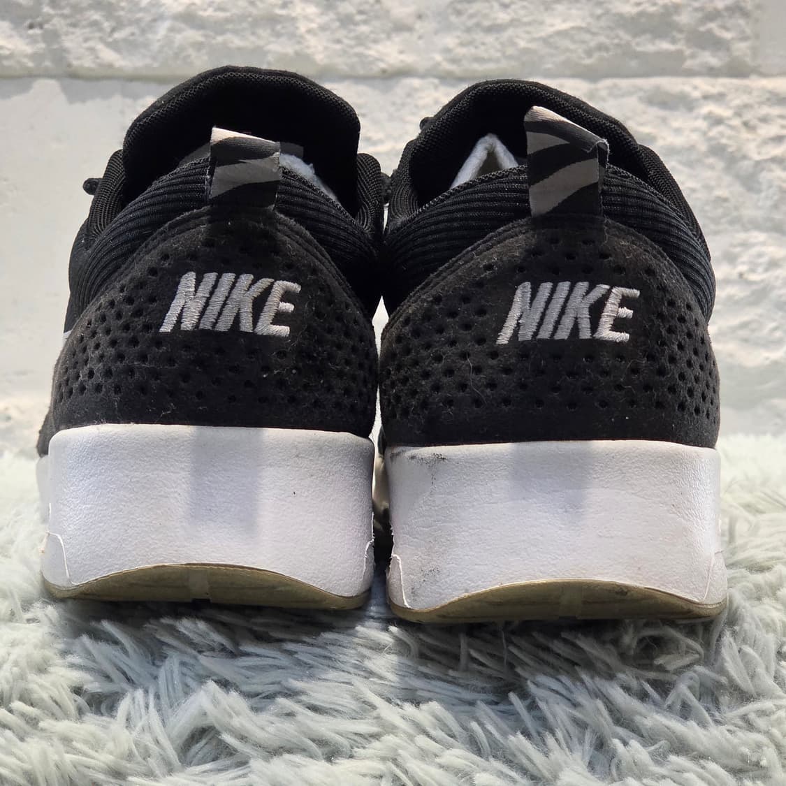 6w-27:나이키 에어맥스 Thea 블랙 화이트 24.5cm 상품이미지3