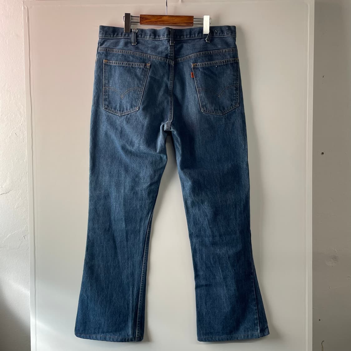 80s 리바이스 646 벨바텀 오렌지탭 데님팬츠 상품이미지7