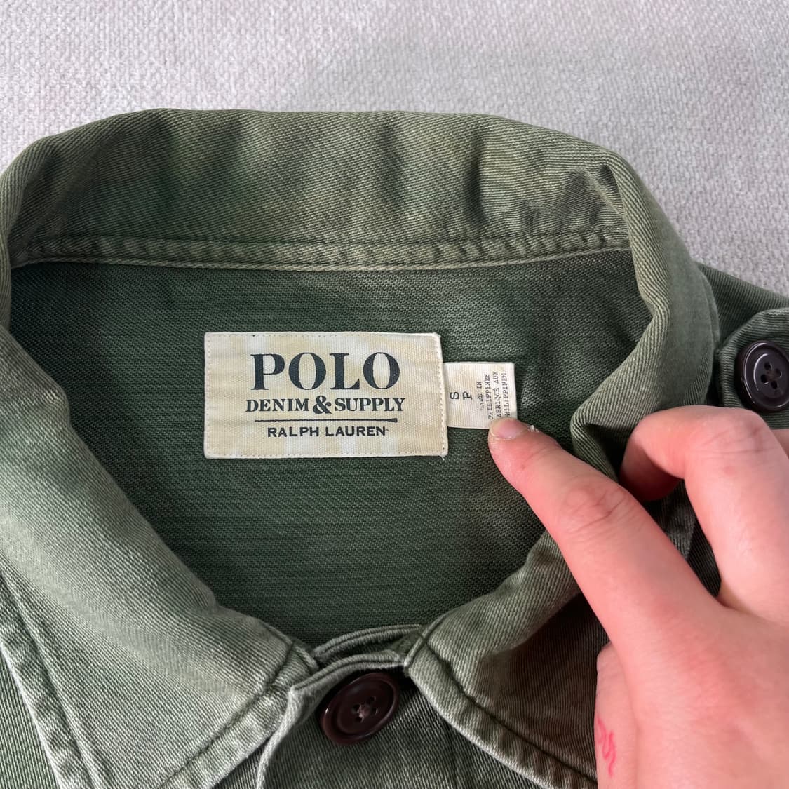 100 폴로 데님앤서플라이 22ss 오버셔츠  상품이미지3