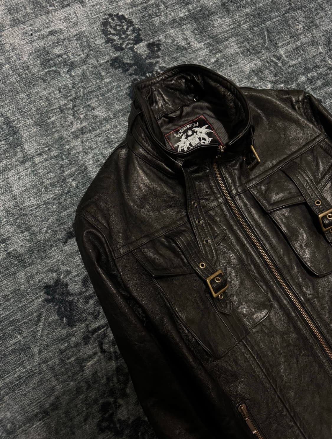 Tornado Mart Goat Skin Leather Jacket 상품이미지2