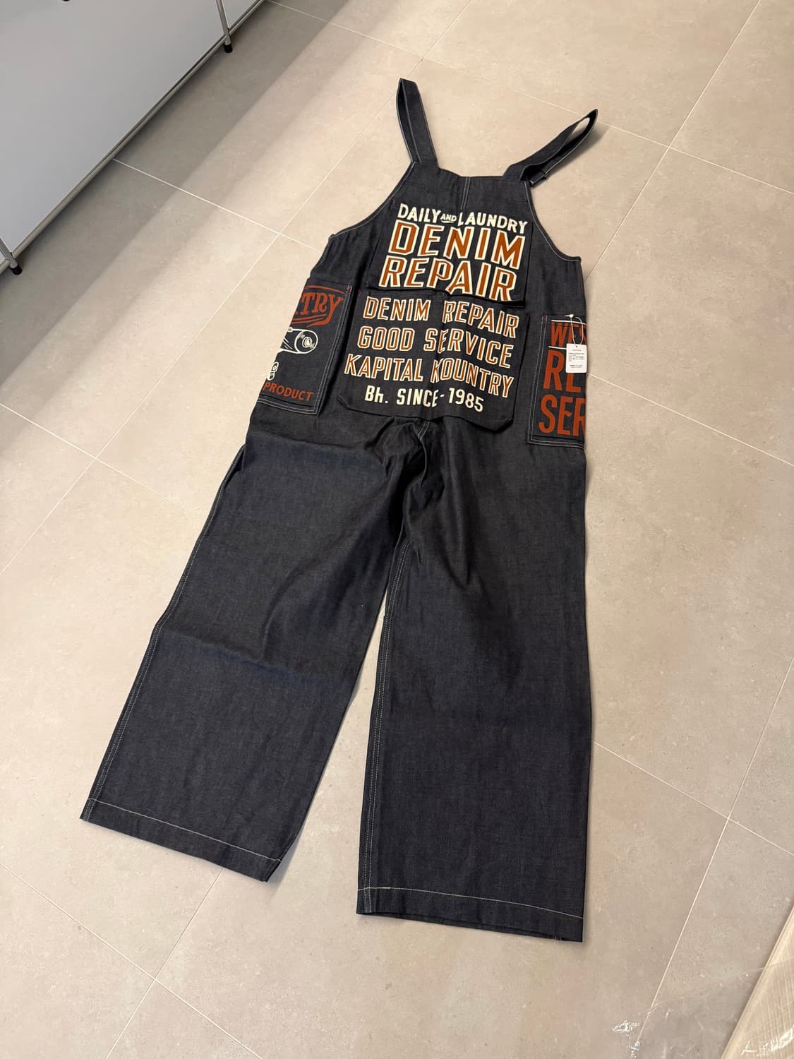 [ONE SIZE] 캐피탈 11.5온즈 데님 애드 오버롤 인디고 상품이미지6