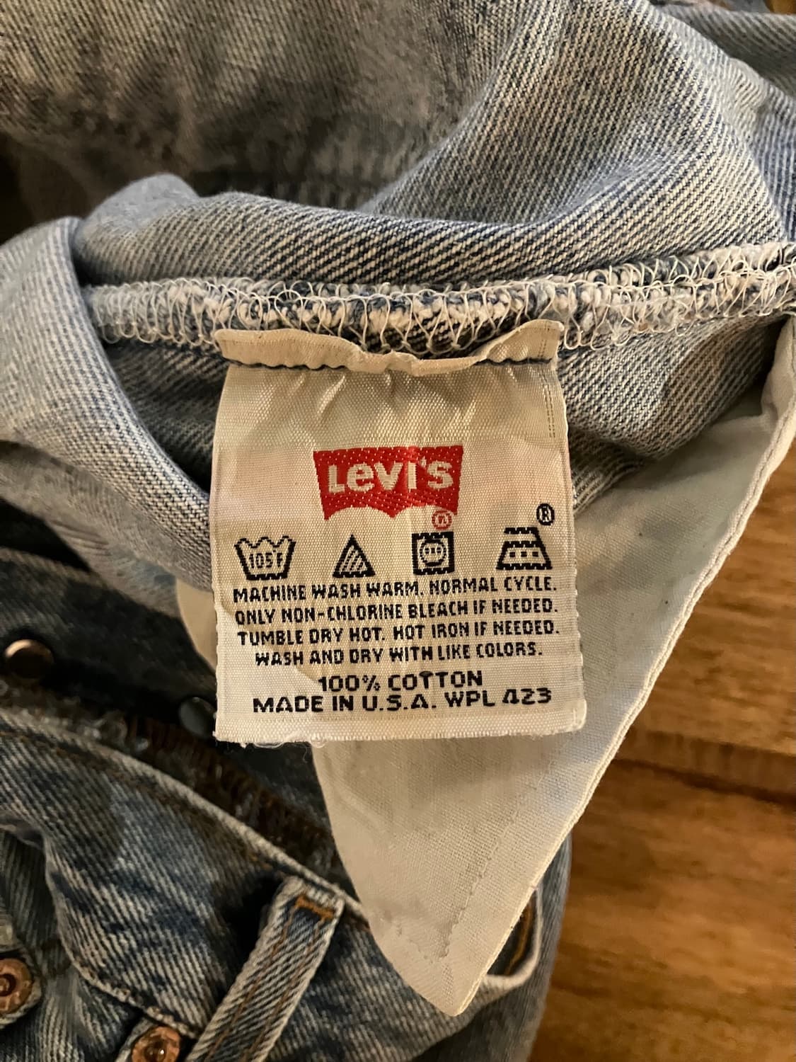 90s USA 빈티지 리바이스 501 데님 팬츠 상품이미지8