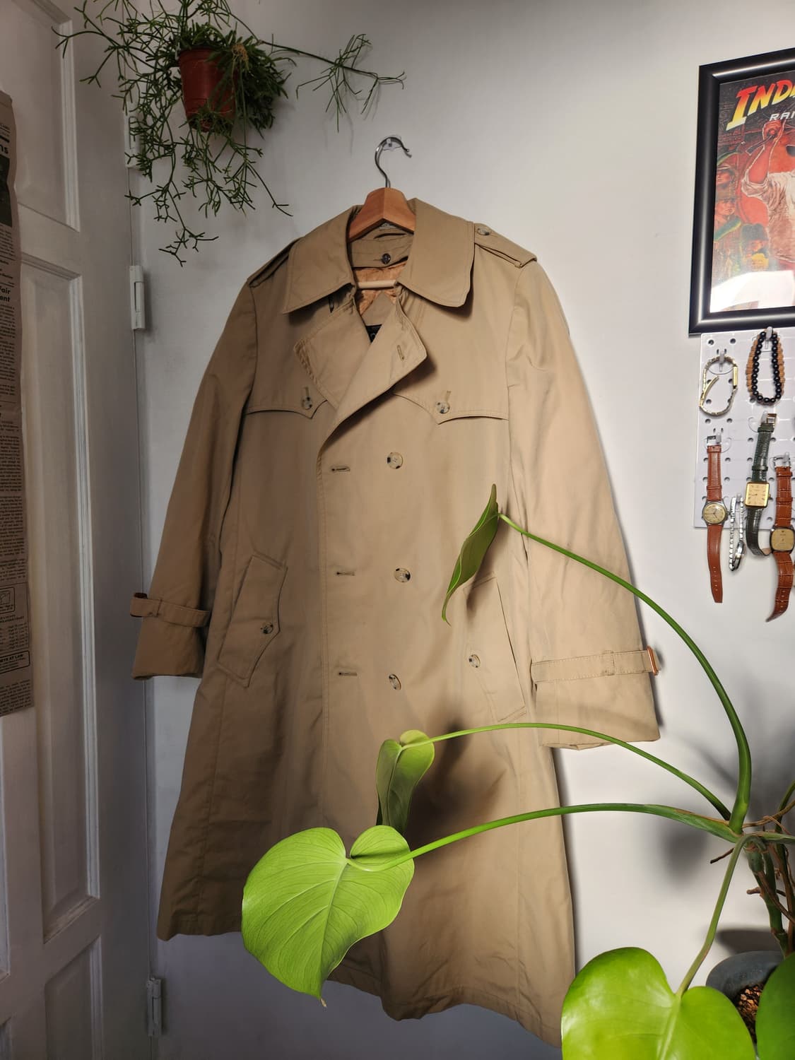 80s JC Penney 내피 탈착 트렌치 코트 상품이미지1