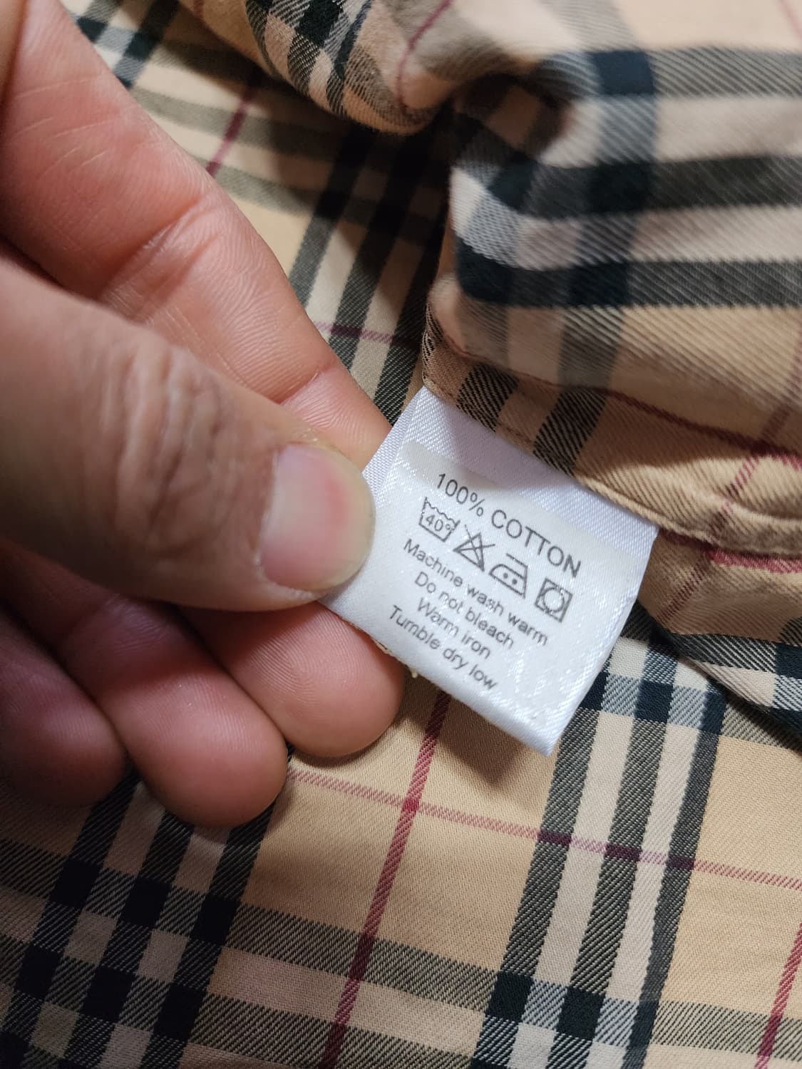 버버리 클래식 노바 체크 로고셔츠 L사이즈  상품이미지2