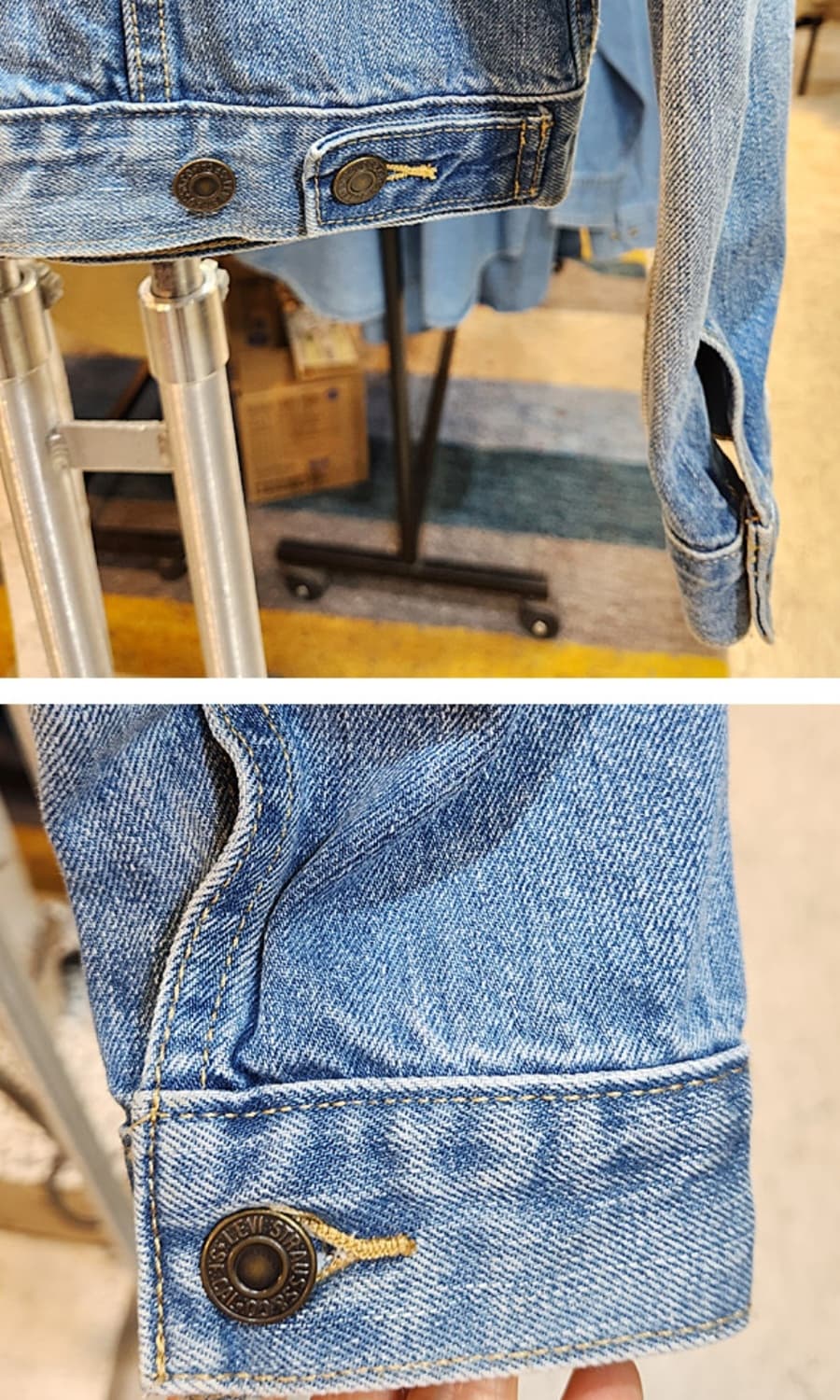 LEVIS 리바이스 오렌지 탭 지퍼 데님 자켓 상품이미지8