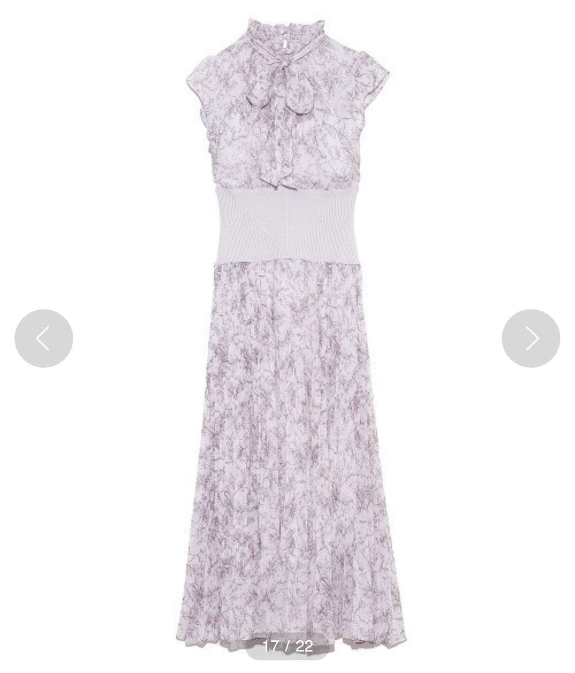 snidel 스나이델 허리 리브 플리츠 롱 원피스 /스나계 상품이미지5