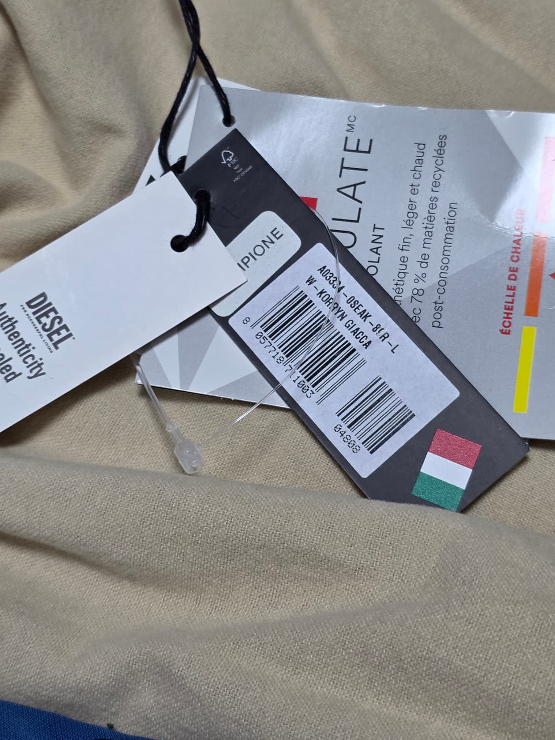 디젤 패딩 카코트 (L, 100-105) 상품이미지3