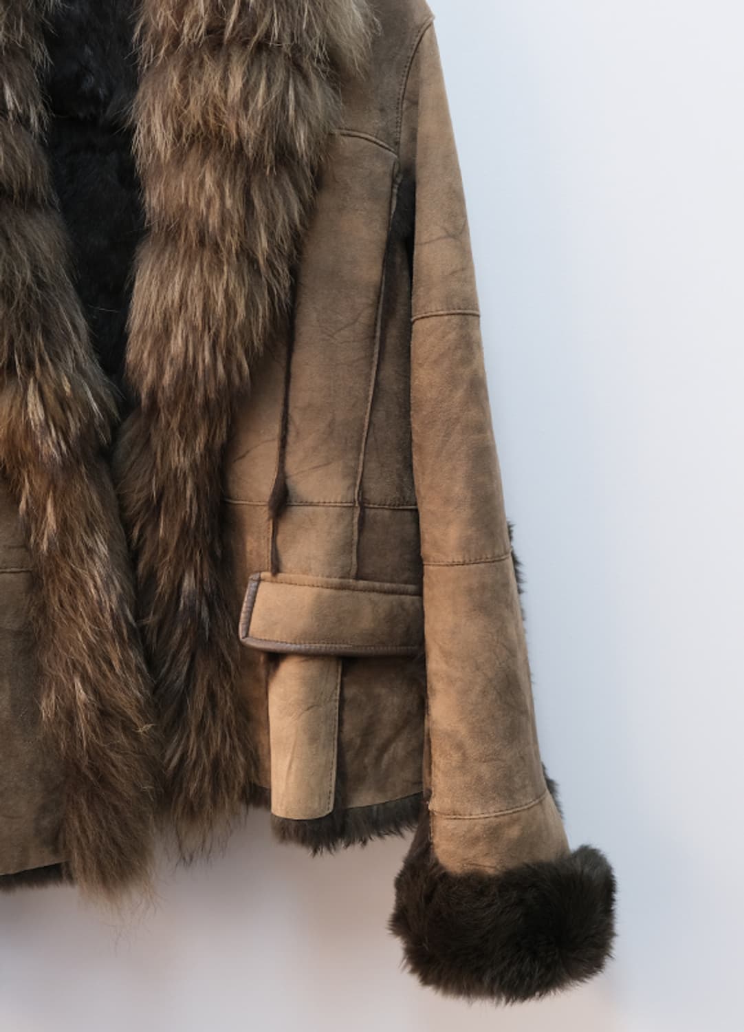 빈티지 라쿤퍼 무스탕 상품이미지4