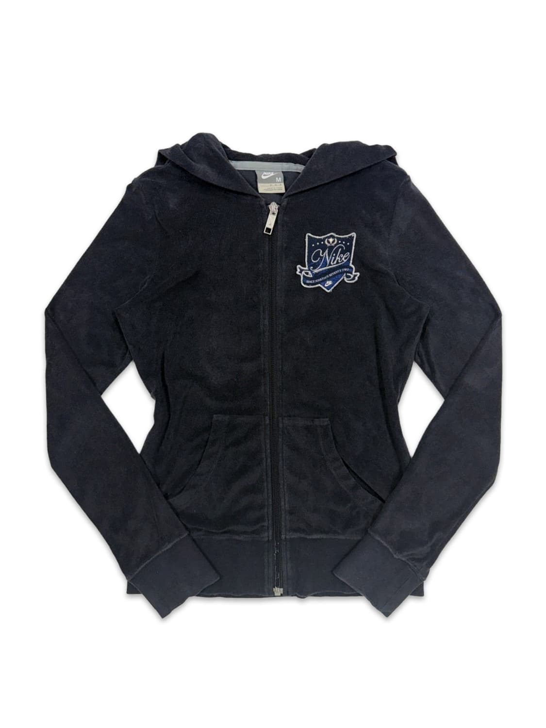 빈티지 NIKE 다크네이비 자수 로고 후드집업 상품이미지1