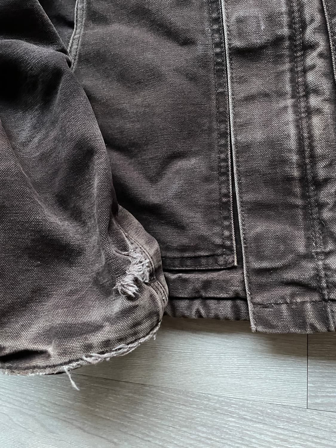 칼하트 J22 DKB 다크브라운 디트로이트 아크틱 자켓 빈티지 상품이미지10