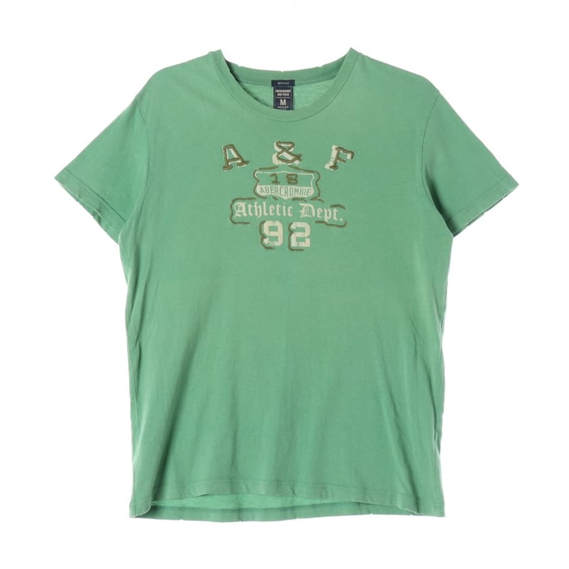 아베크롬비 앤 피치 빈티지 아치 로고 자수 반팔 티셔츠 M 상품이미지1