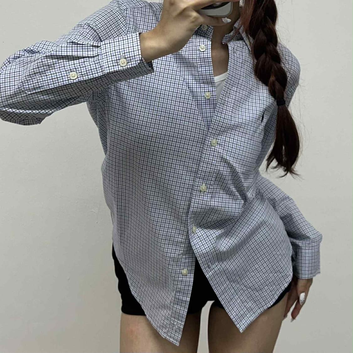 폴로 랄프로렌 체크패널 셔츠(L) 상품이미지2