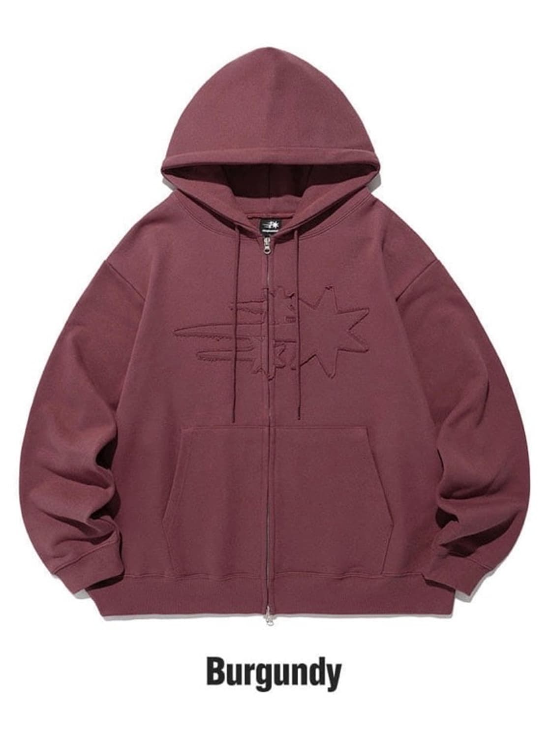 나이스고스트클럽 버건디 후드집업 S 상품이미지1