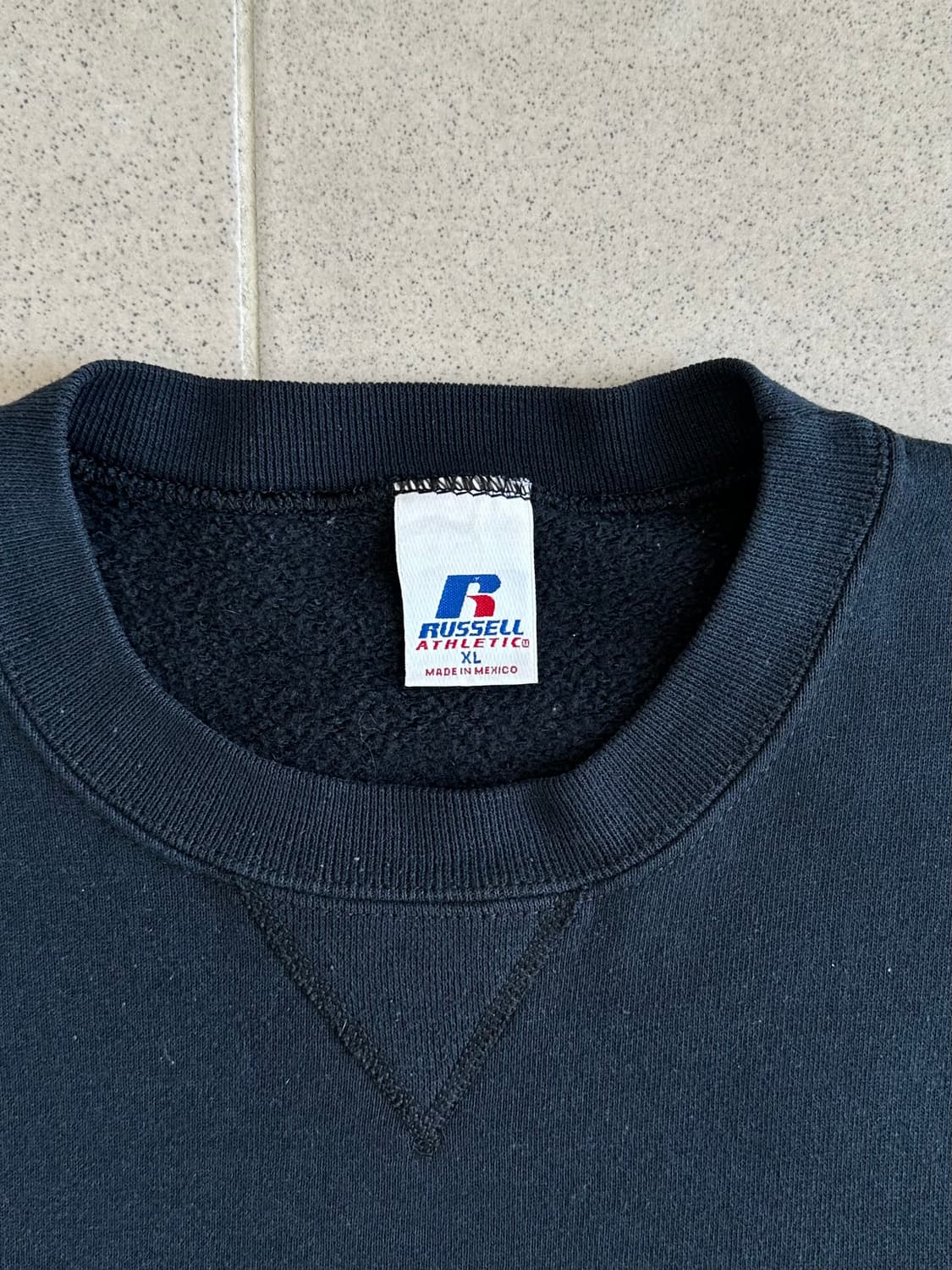 00s 빈티지 러셀 스웻셔츠 블랙 XL 상품이미지6