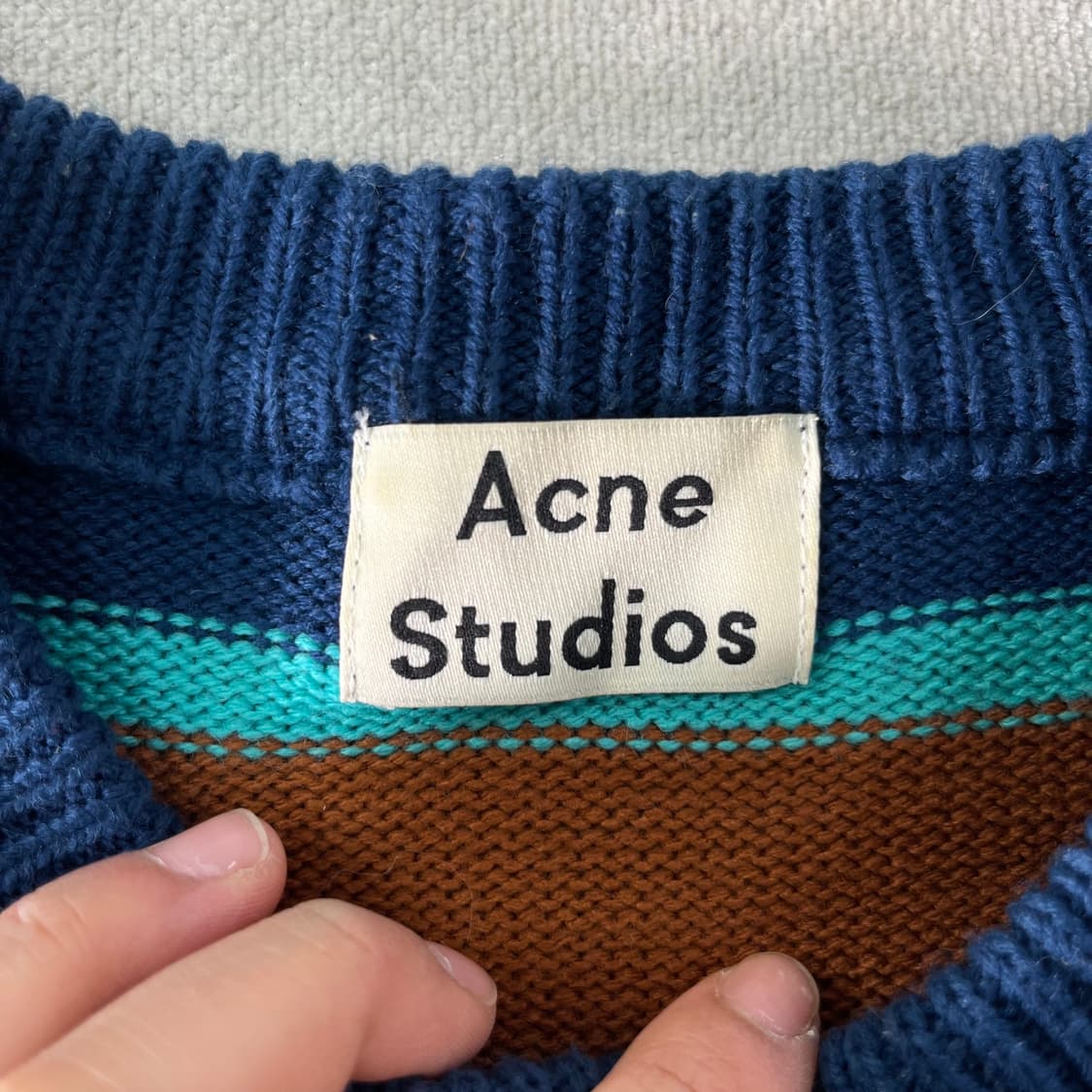 100 아크네 스튜디오 니마 페이스로고 스프라이트 니트 상품이미지3