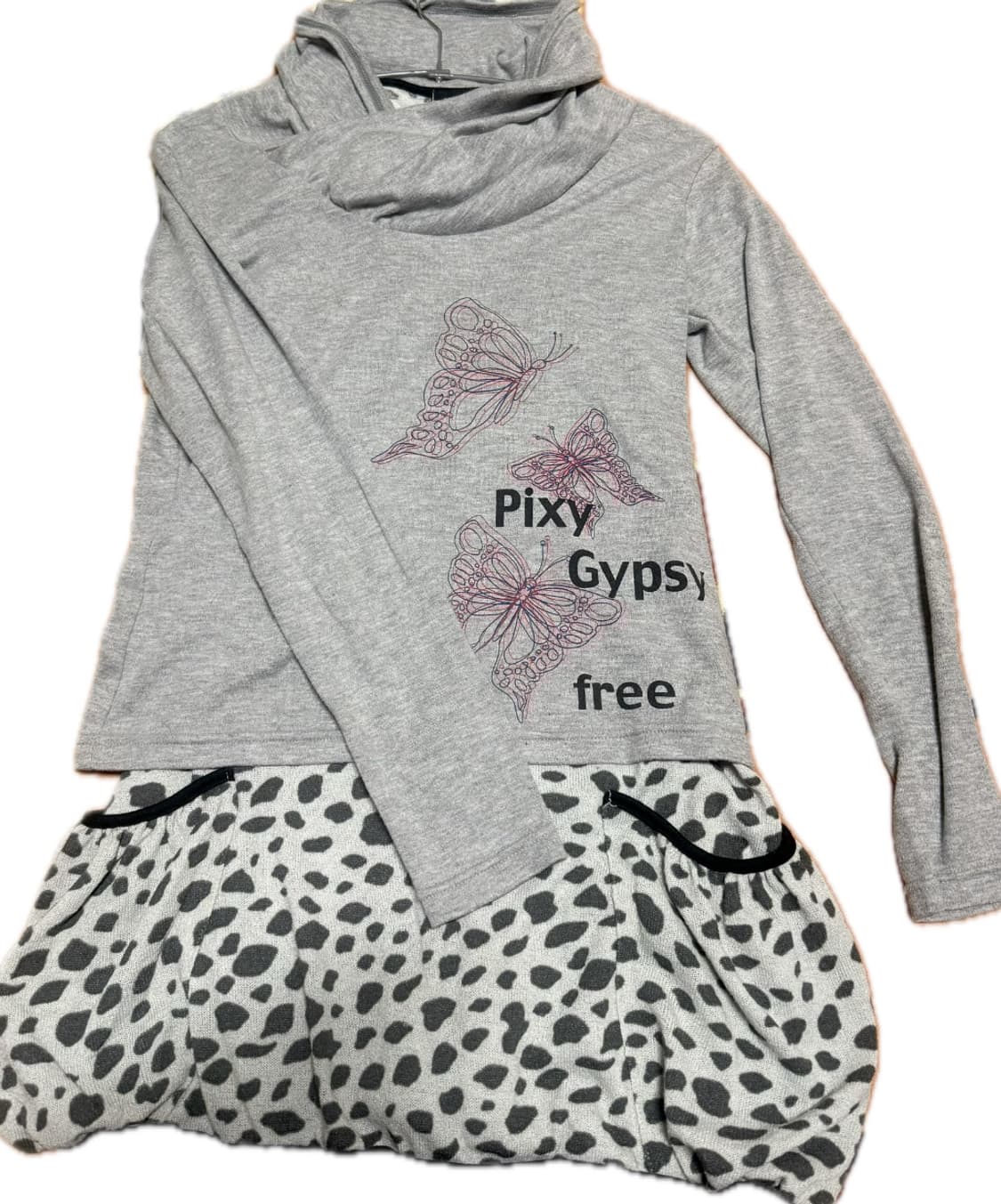 빈티지 호피 나시 오프숄더 상의 상품이미지1