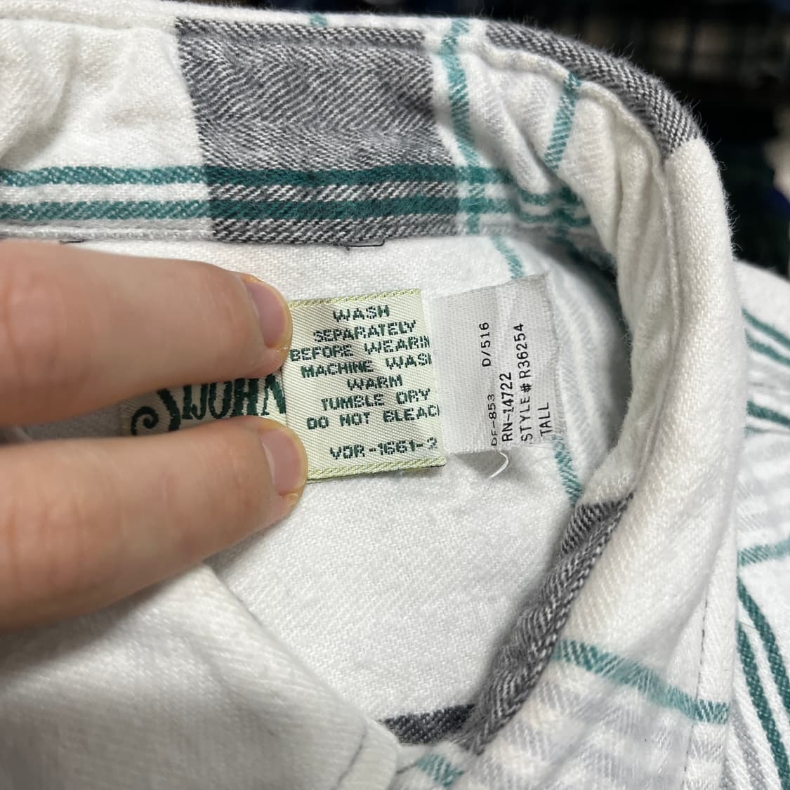 90s HEAVY COTTON FLANNEL 헤비코튼 플란넬 셔츠 상품이미지3