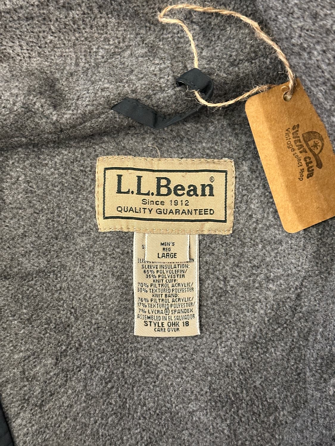 90s L.L.Bean 엘엘빈 웜업자켓 L 상품이미지5
